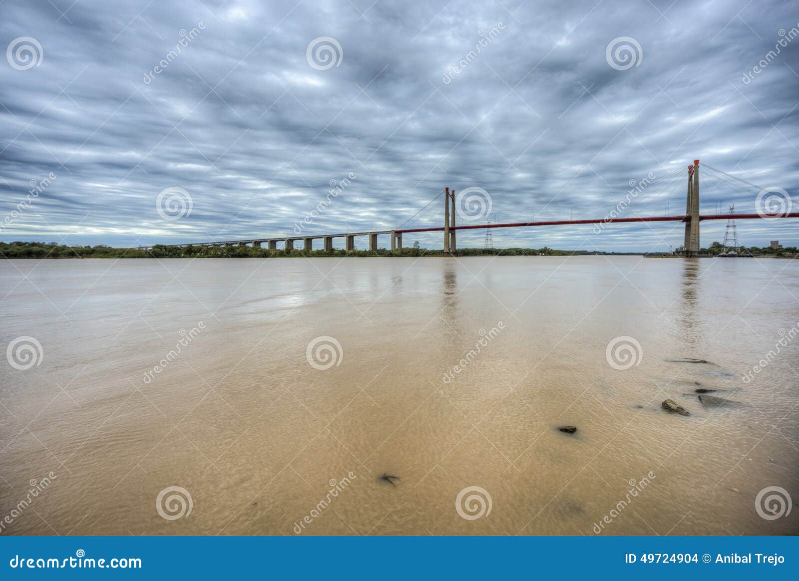 zarate brazo largo bridge, entre rios, argentina