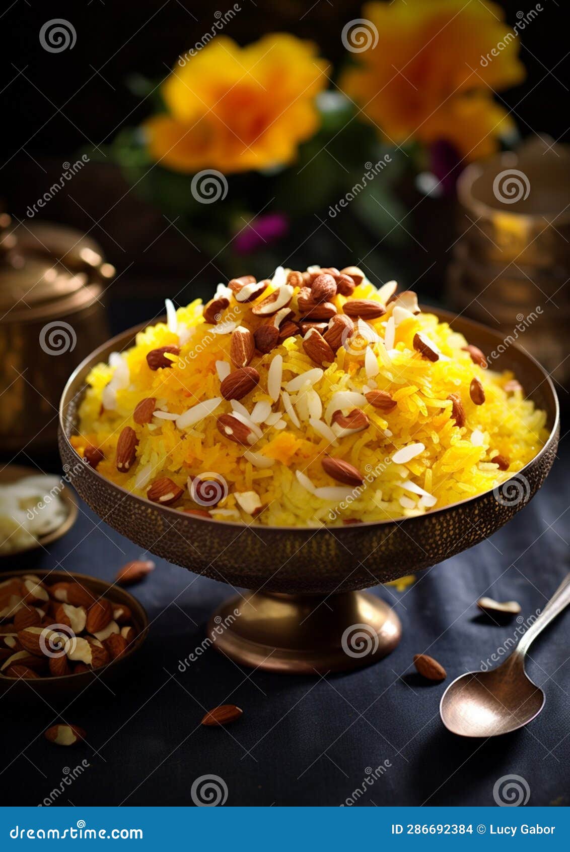 Zarda (Indian Sweet Saffron Rice) Stock Illustration - Illustration of