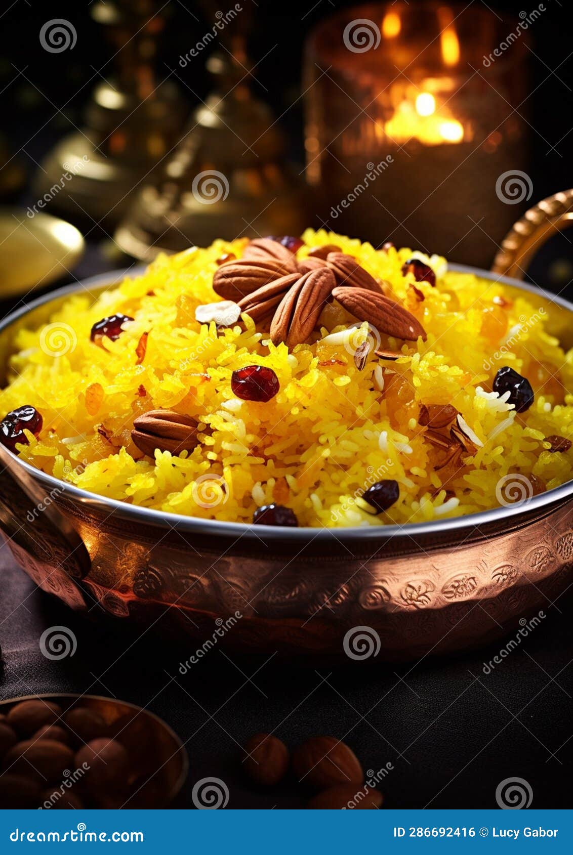 Zarda (Indian Sweet Saffron Rice) Stock Illustration - Illustration of ...