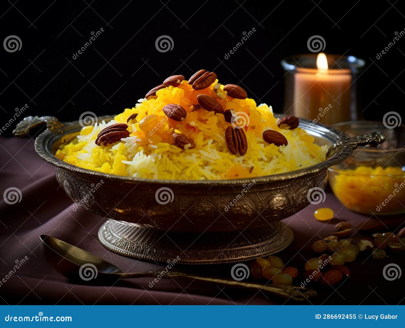 Zarda (Indian Sweet Saffron Rice) Stock Illustration - Illustration of