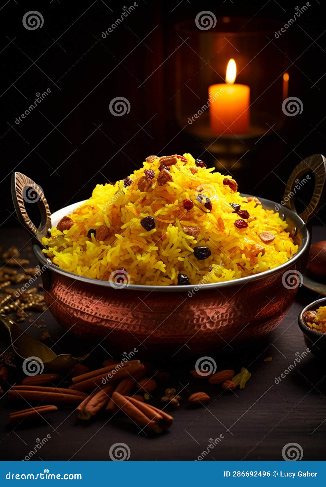 Zarda (Indian Sweet Saffron Rice) Stock Illustration - Illustration of