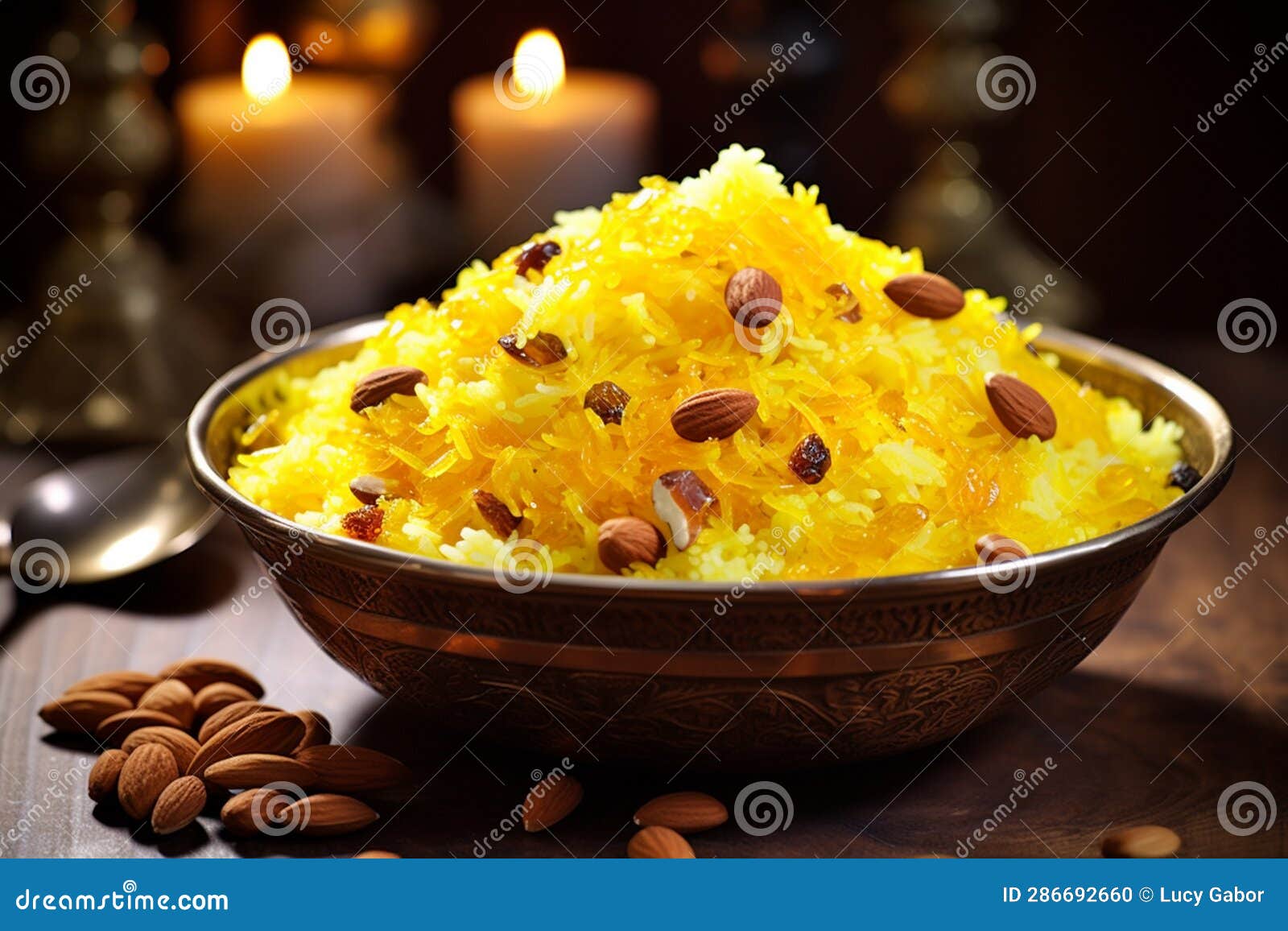 Zarda (Indian Sweet Saffron Rice) Stock Illustration - Illustration of