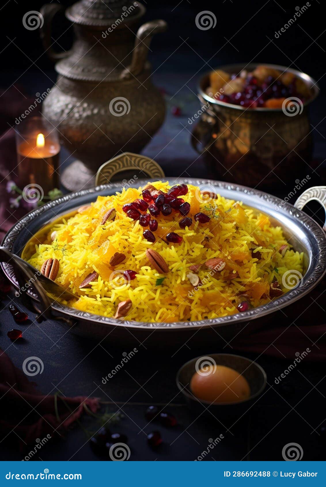 Zarda (Indian Sweet Saffron Rice) Stock Illustration - Illustration of ...