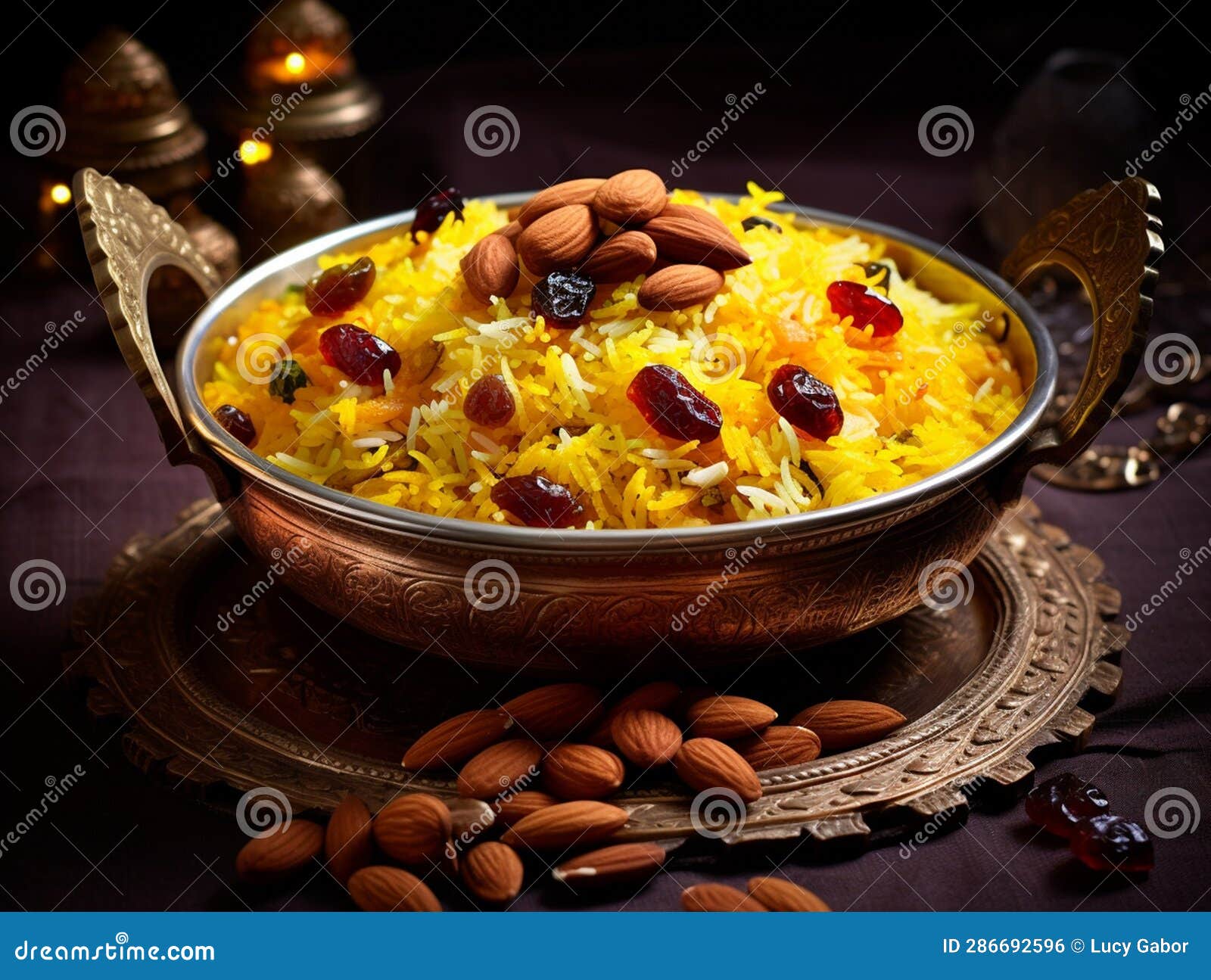 Zarda (Indian Sweet Saffron Rice) Stock Illustration - Illustration of