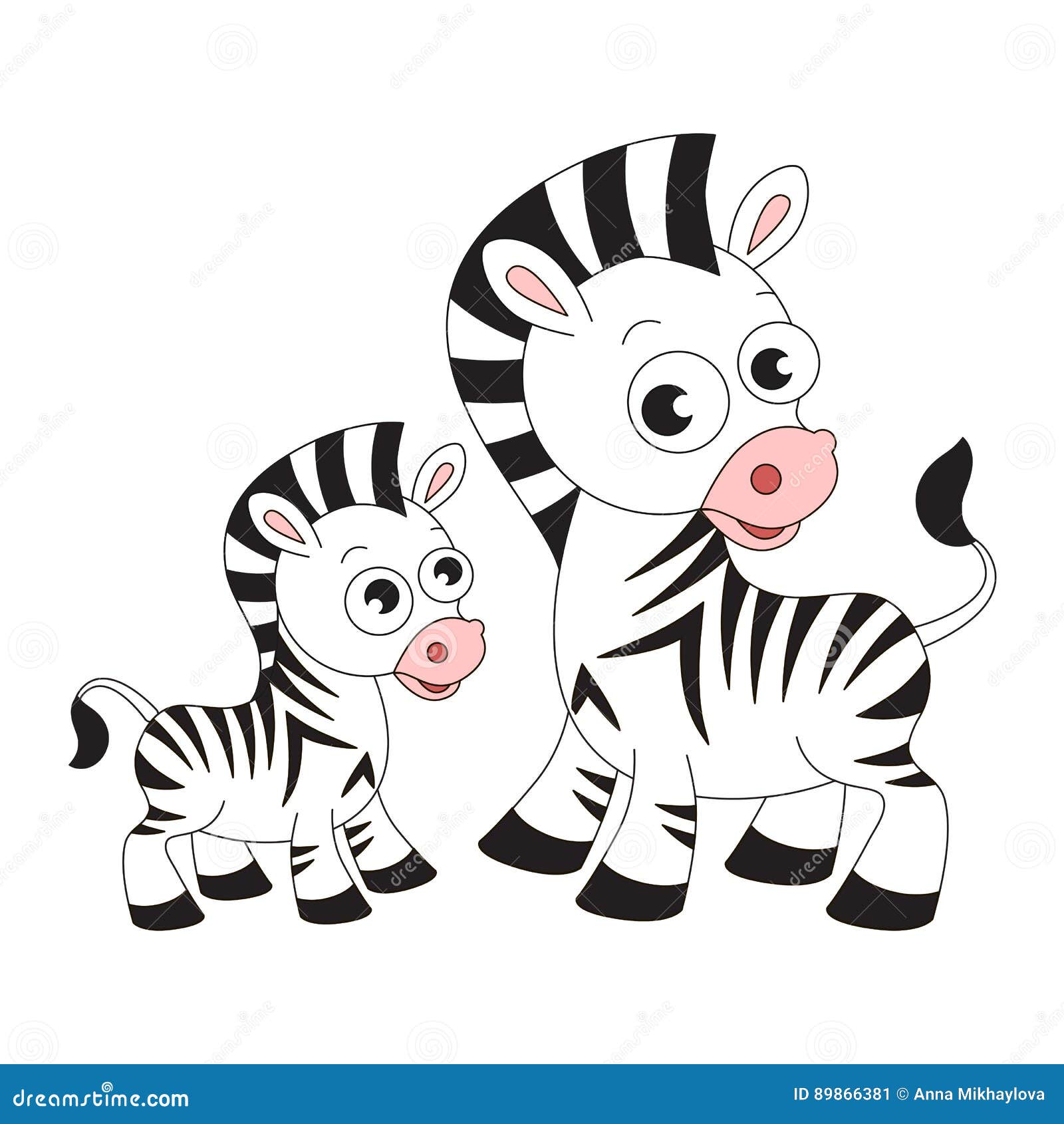 Zebra and baby cartoon. stock vector. Illustration of child - 89866381 Zebra and baby cartoon. stock vector. Illustration of child - 89866381