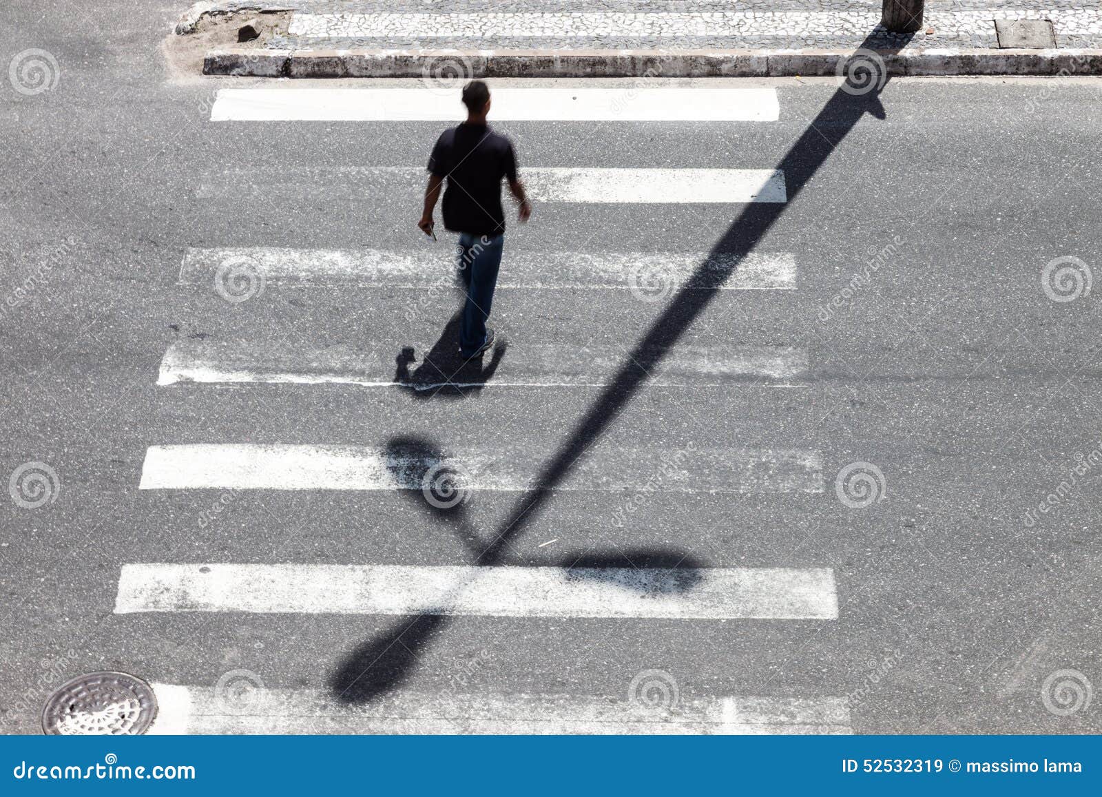 Zebra crossing stock image. Image of asphalt, crossing - 52532319