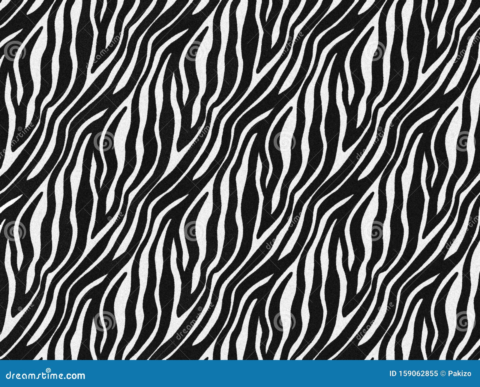 Zebra Fur Skin Seamless Pattern, Carpet Zebra Hairy Background, Black ...