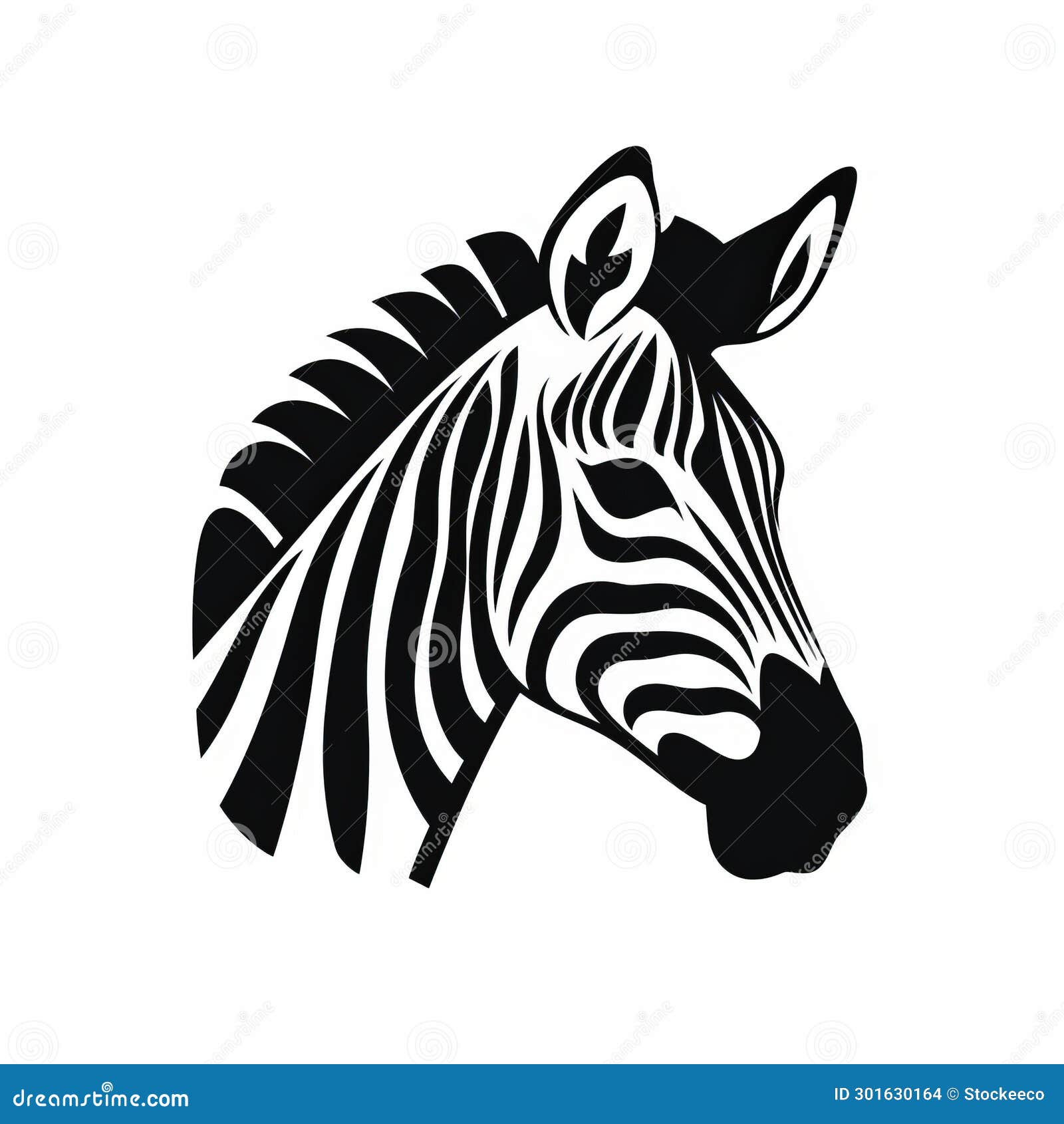zebra head logo  template - free  infografia ruazdais
