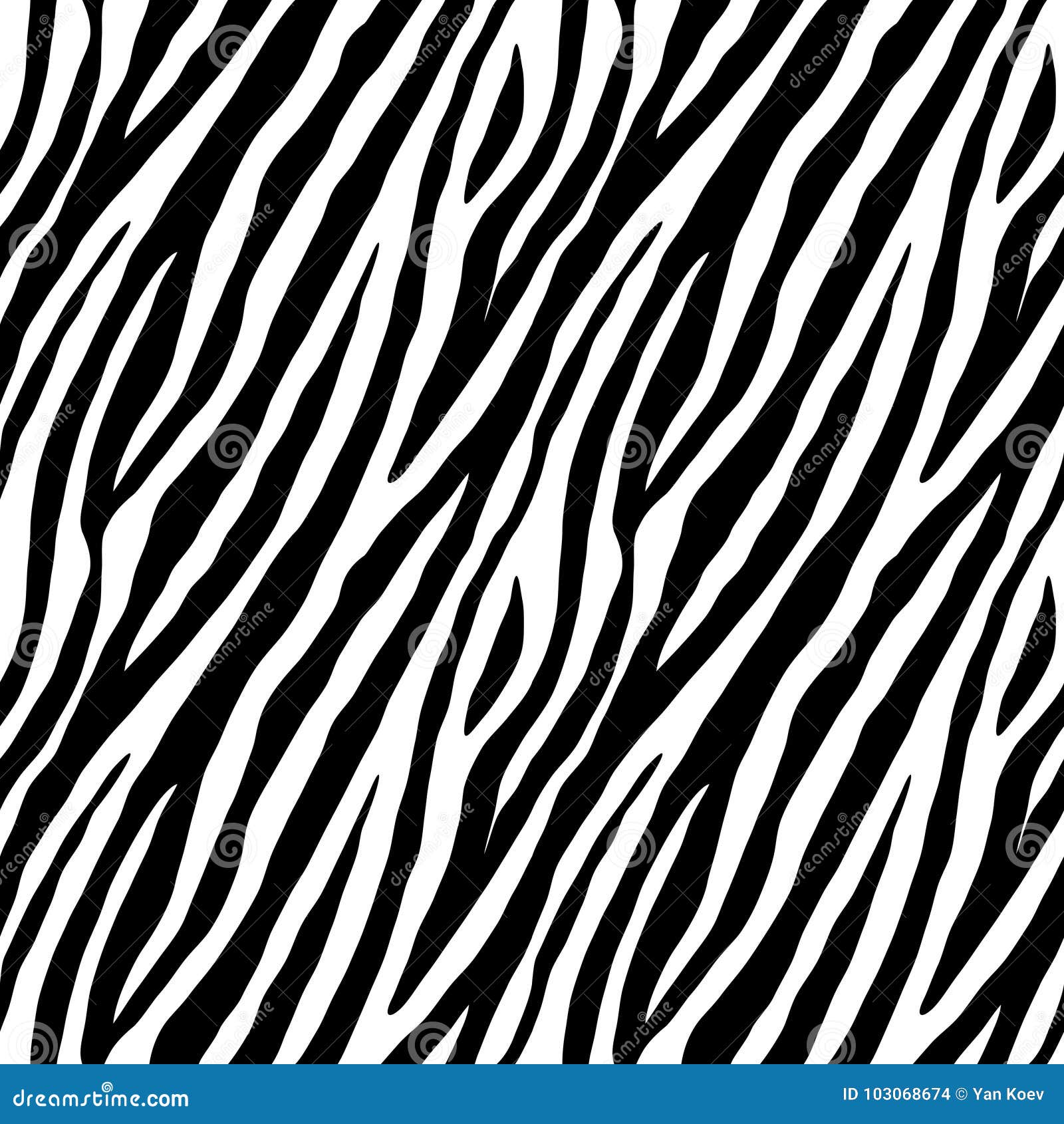 zebra repeated seamless pattern