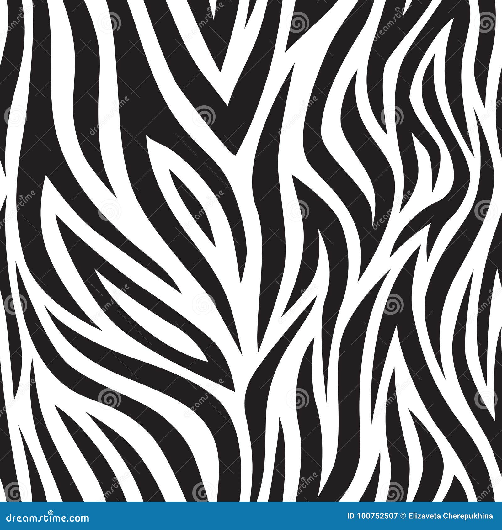 zebra seamless pattern. black and white tiger stripes. popular texture.