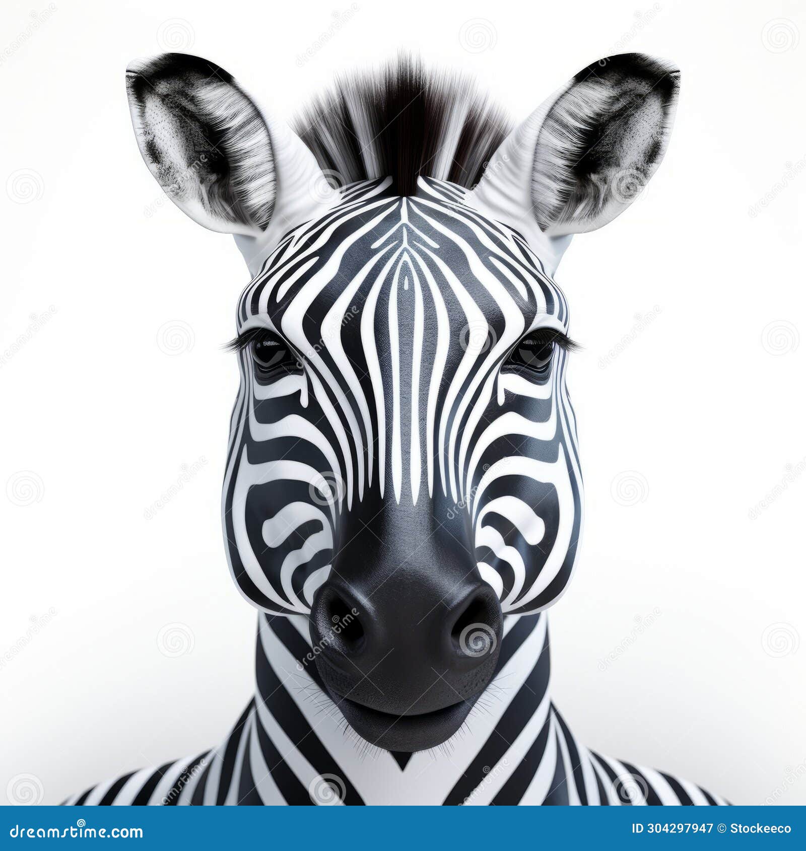 zebra skinned graphic er: high-key lighting and distinctive noses