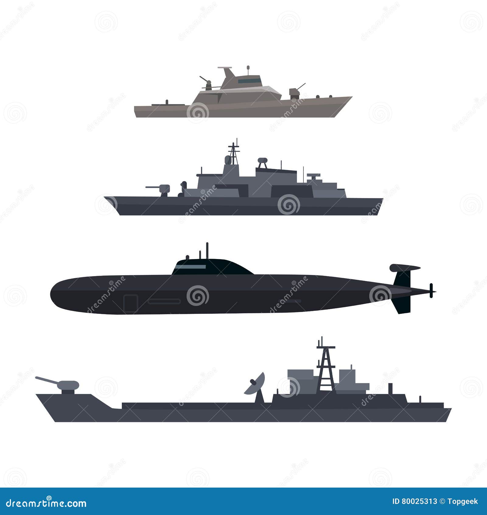 Geplaatst Militaire Die Schip of Boot Marine Wordt Gebruikt Vector - Illustration of reeks, defensie: 80025313