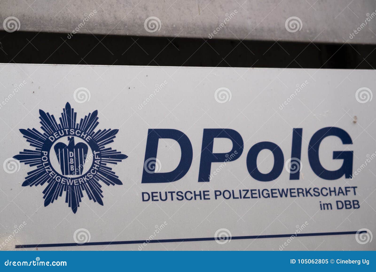 Zeichen Deutsche Polizeigewerkschaft Dpolg Redaktionelles Bild Bild Von Dpolg Deutsche
