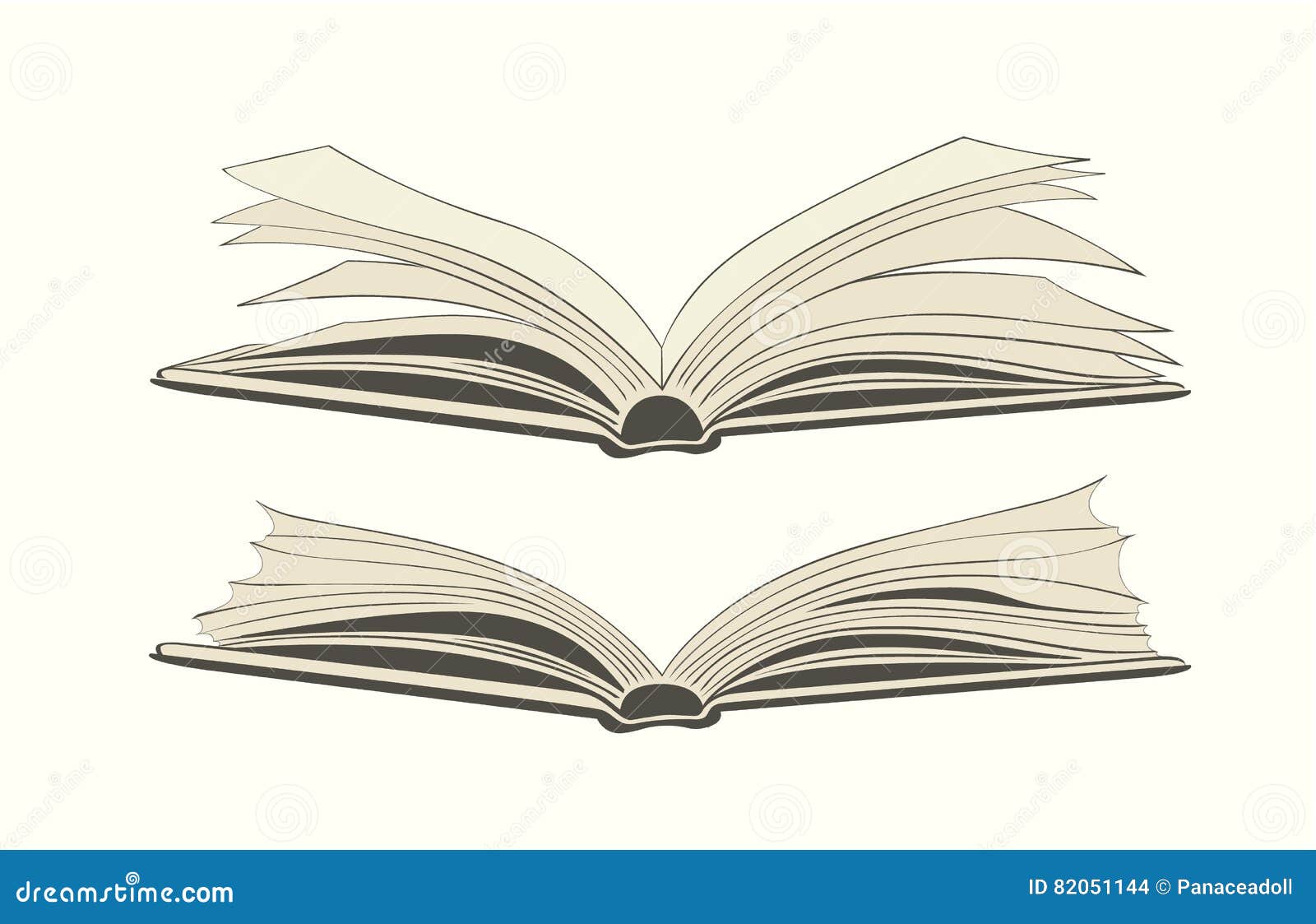 Offenes Buch Zeichnen