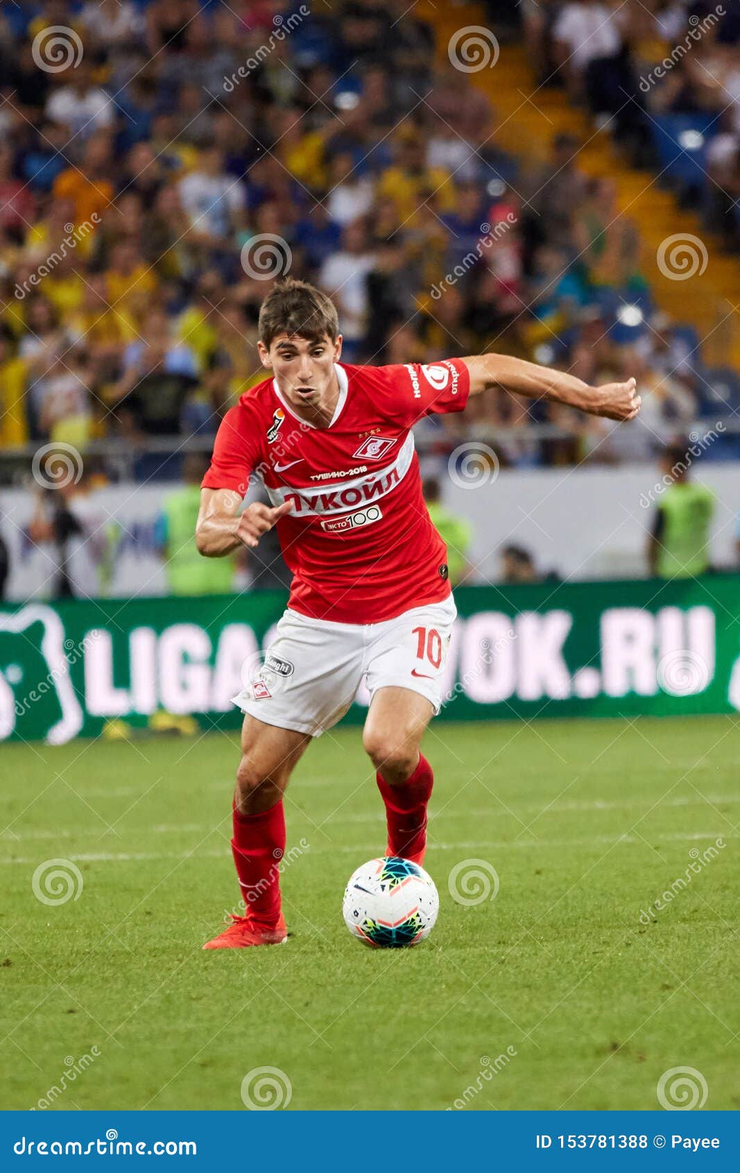 Zelimkhan Bakaev of FC Spartak Moscow in Action Editorial Image