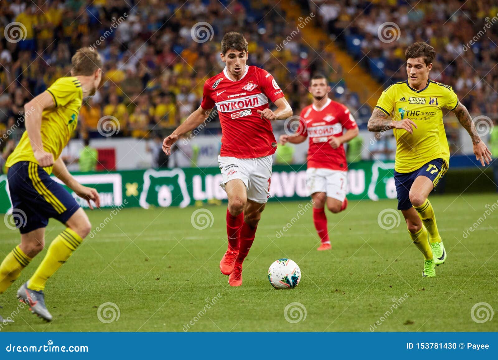 Zelimkhan Bakaev of FC Spartak Moscow in Action Editorial Image