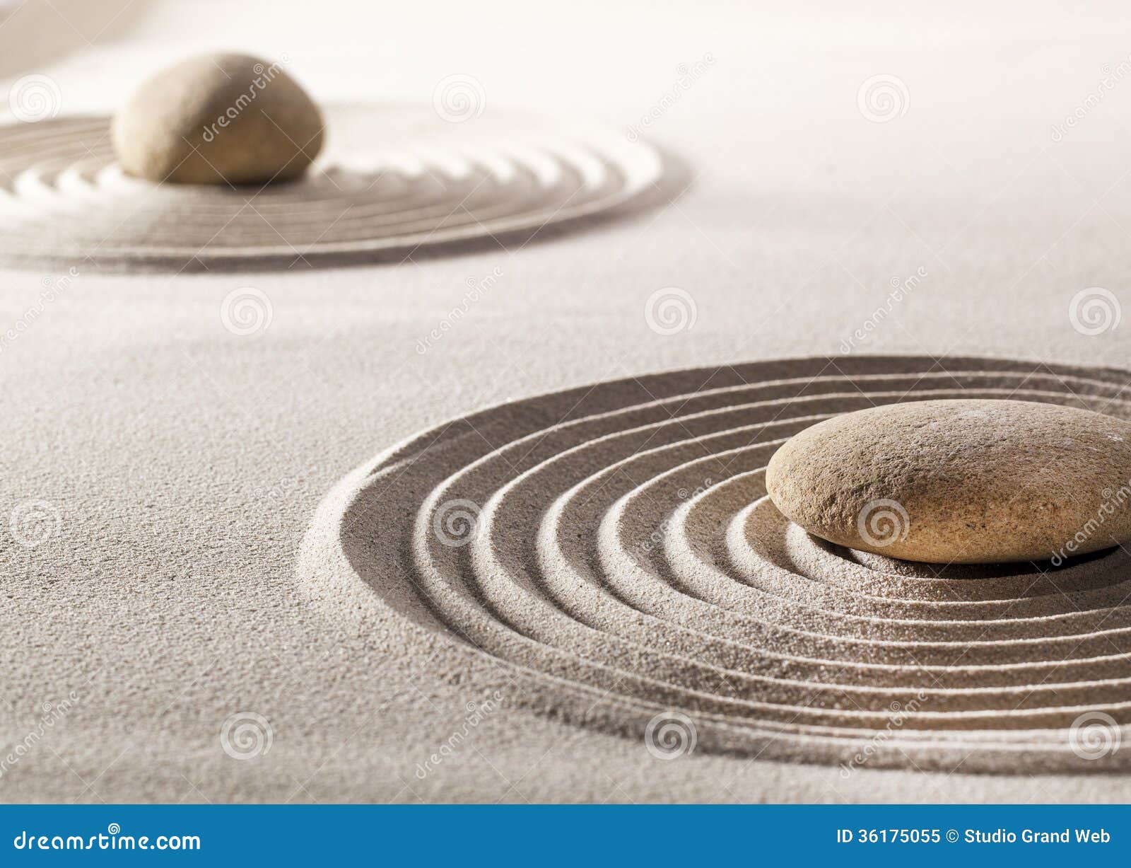 Zen Balance with Stones and Sand Stock Image Image of meditation