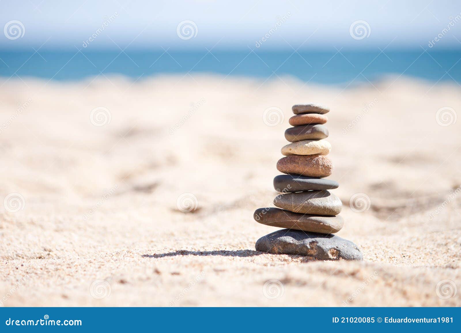 Zen Beach stock image. Image of oriental, balance, sand 21020085