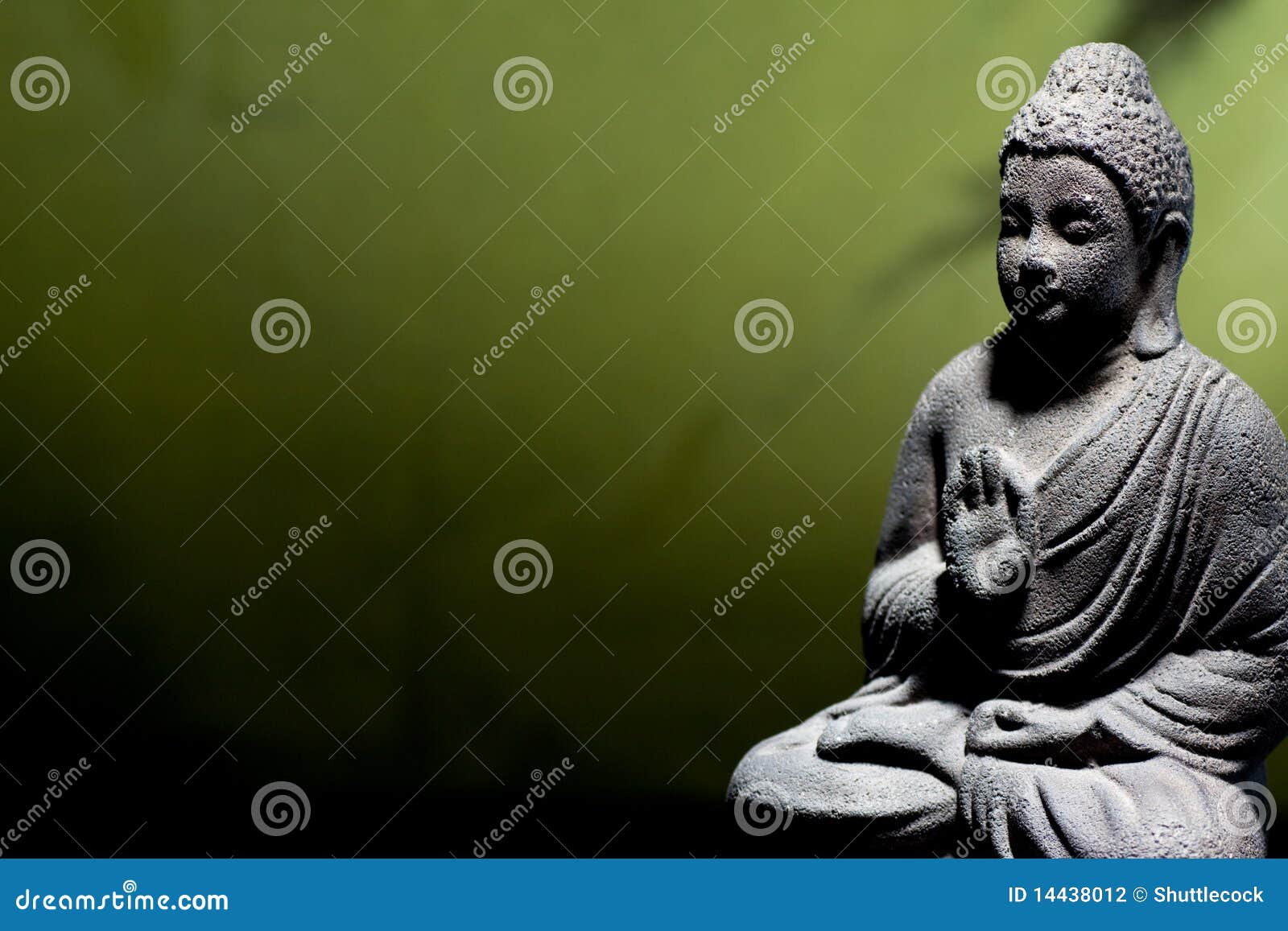 Zen buddha statue stock photo. Image of background, figurine 14438012
