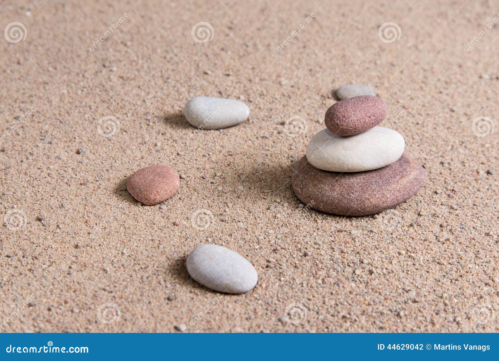 Zen Garden Sand Waves and Rock Sculptures Stock Photo Image of balance, ripple 44629042
