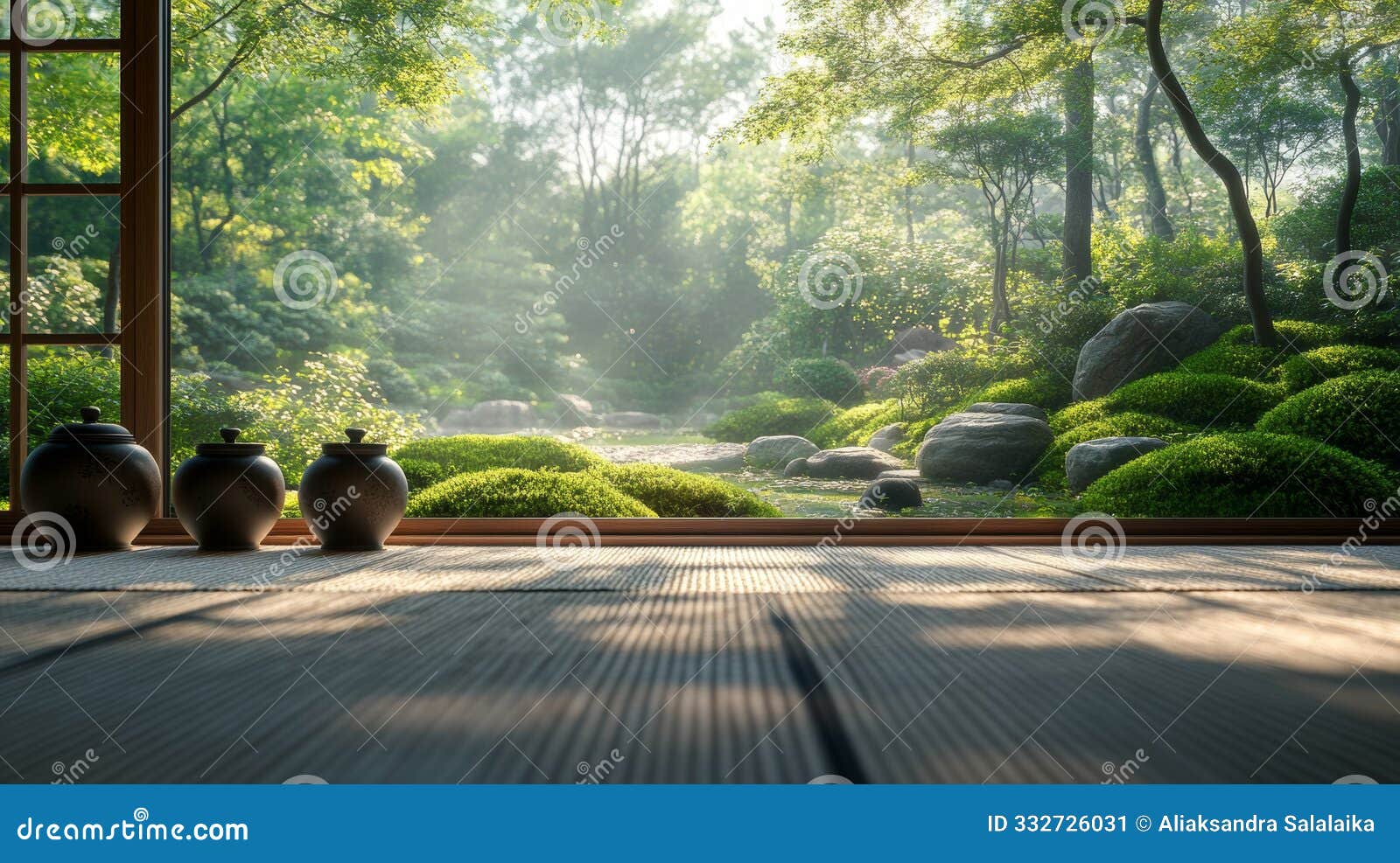 zen garden serenity, the tranquil zen garden complements the serene ambiance, adding to the tranquility of the