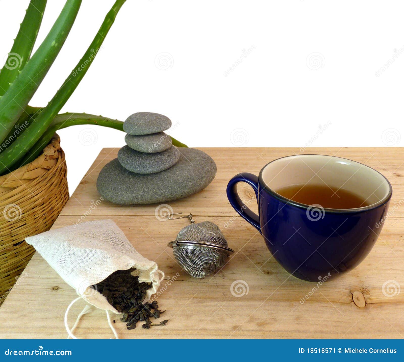 Zen Green Tea stock image. Image of vera, home, plant 18518571