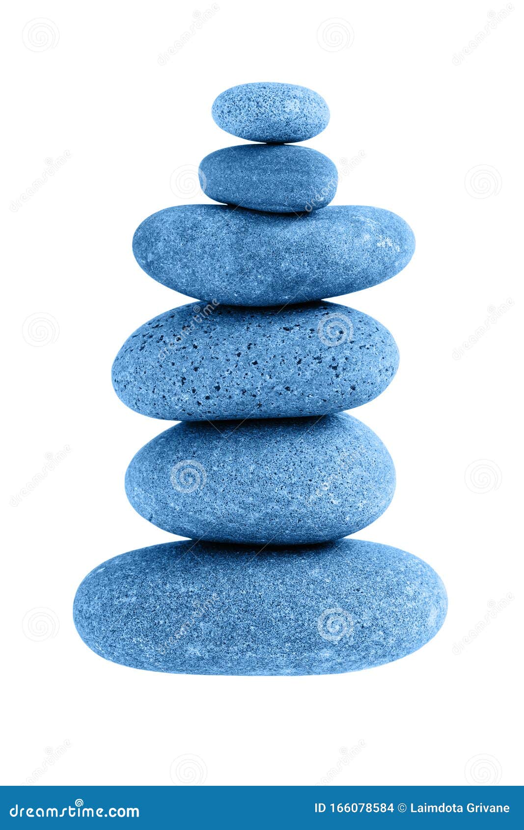 Zen Stones Balance Isolated Over White Background Color Of The Year Classic Blue Toned Stock Photo Image Of Lifestyle Heap