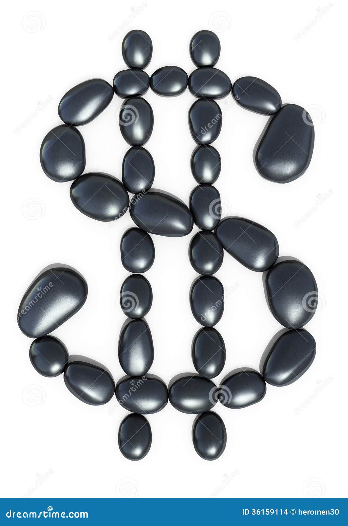 Zen stones dollar form stock illustration. Illustration of buddhism