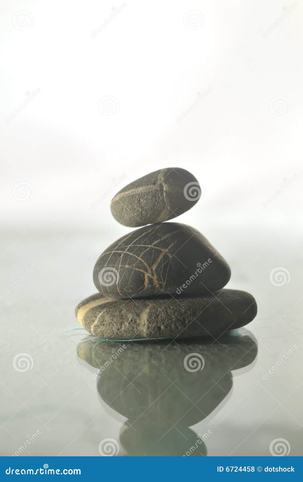 Zen Stones With Falling Water Drops Royalty Free Stock Photos Image