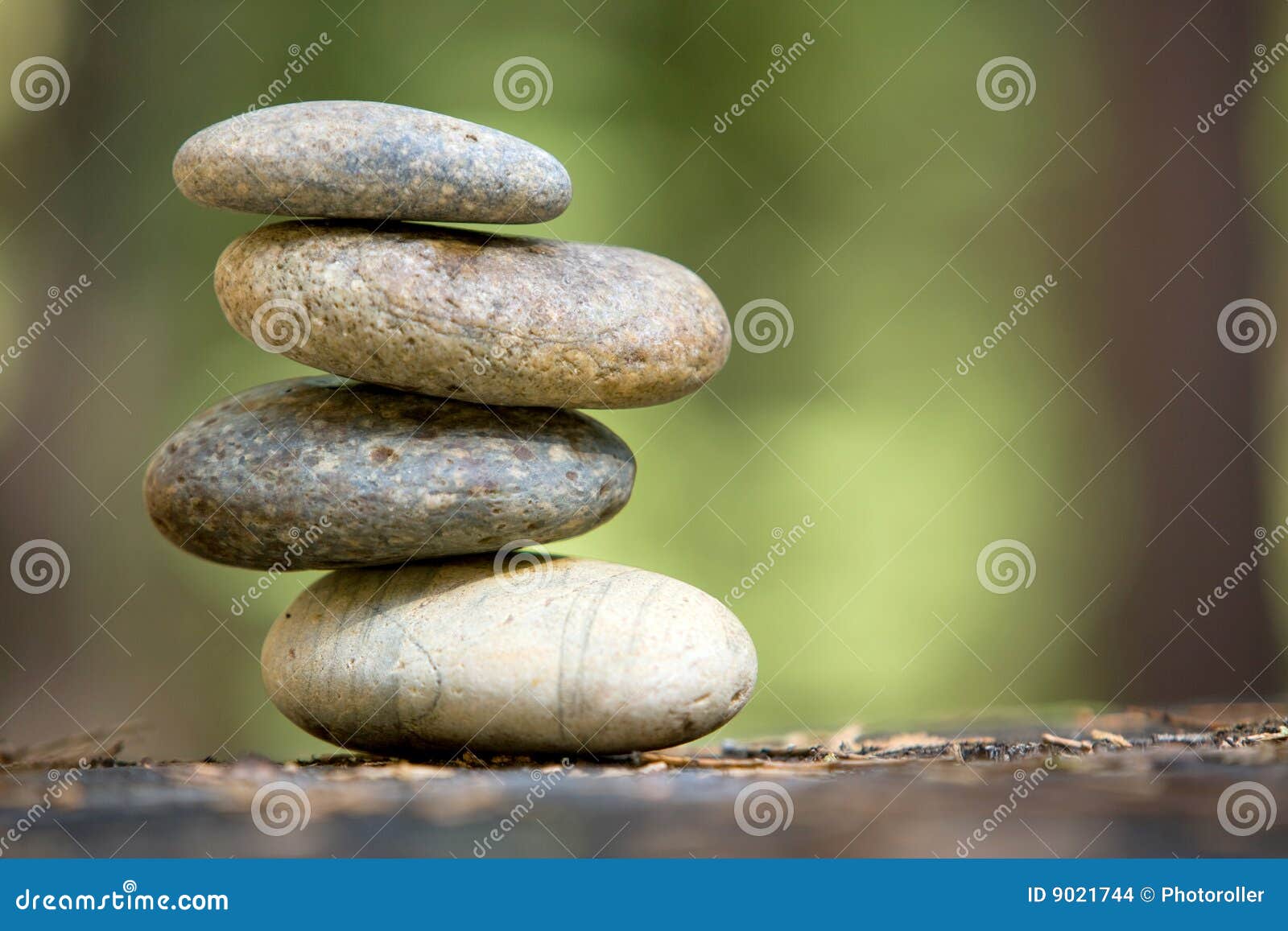 zen stones stacked