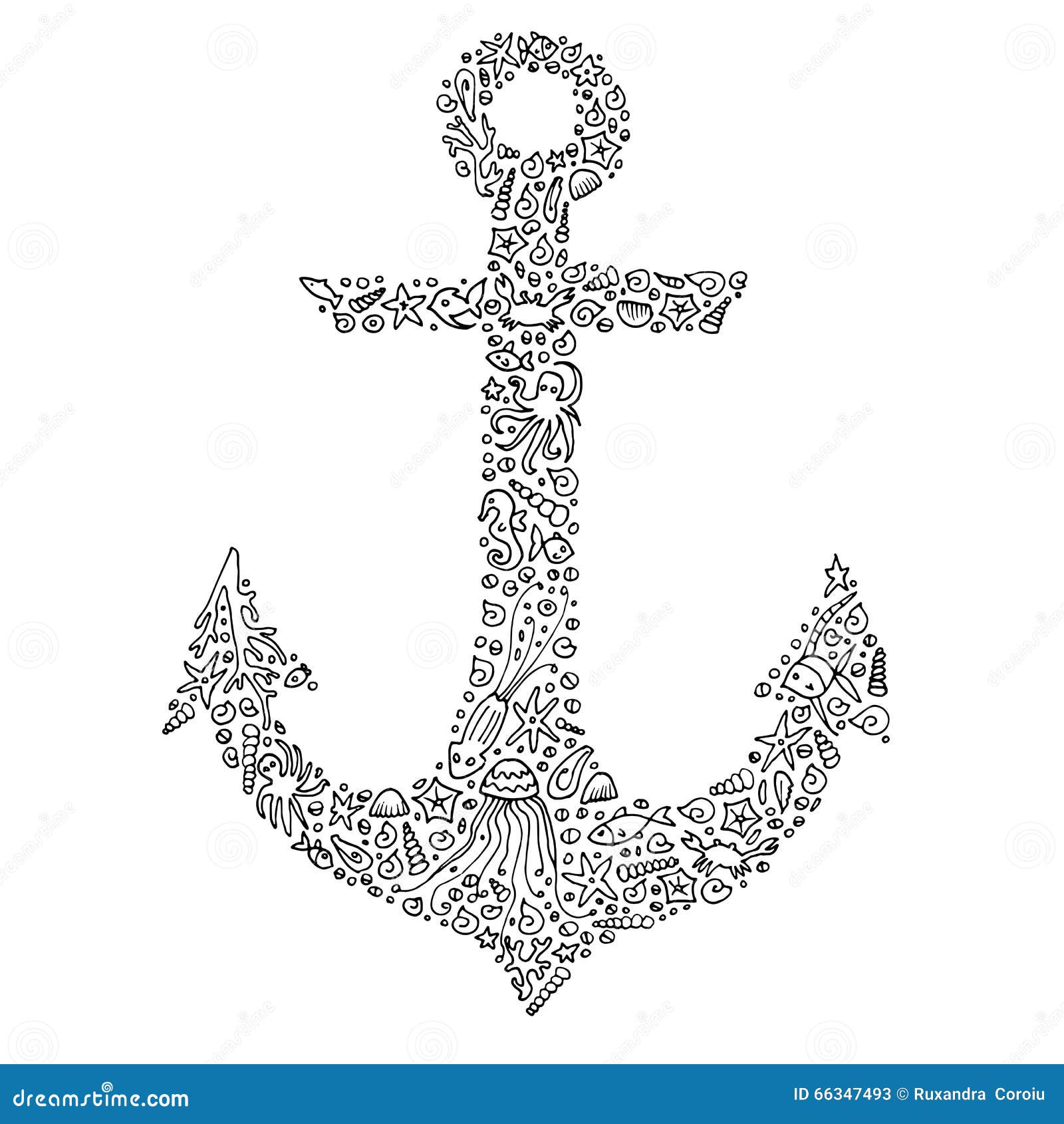 cute anchor coloring pages