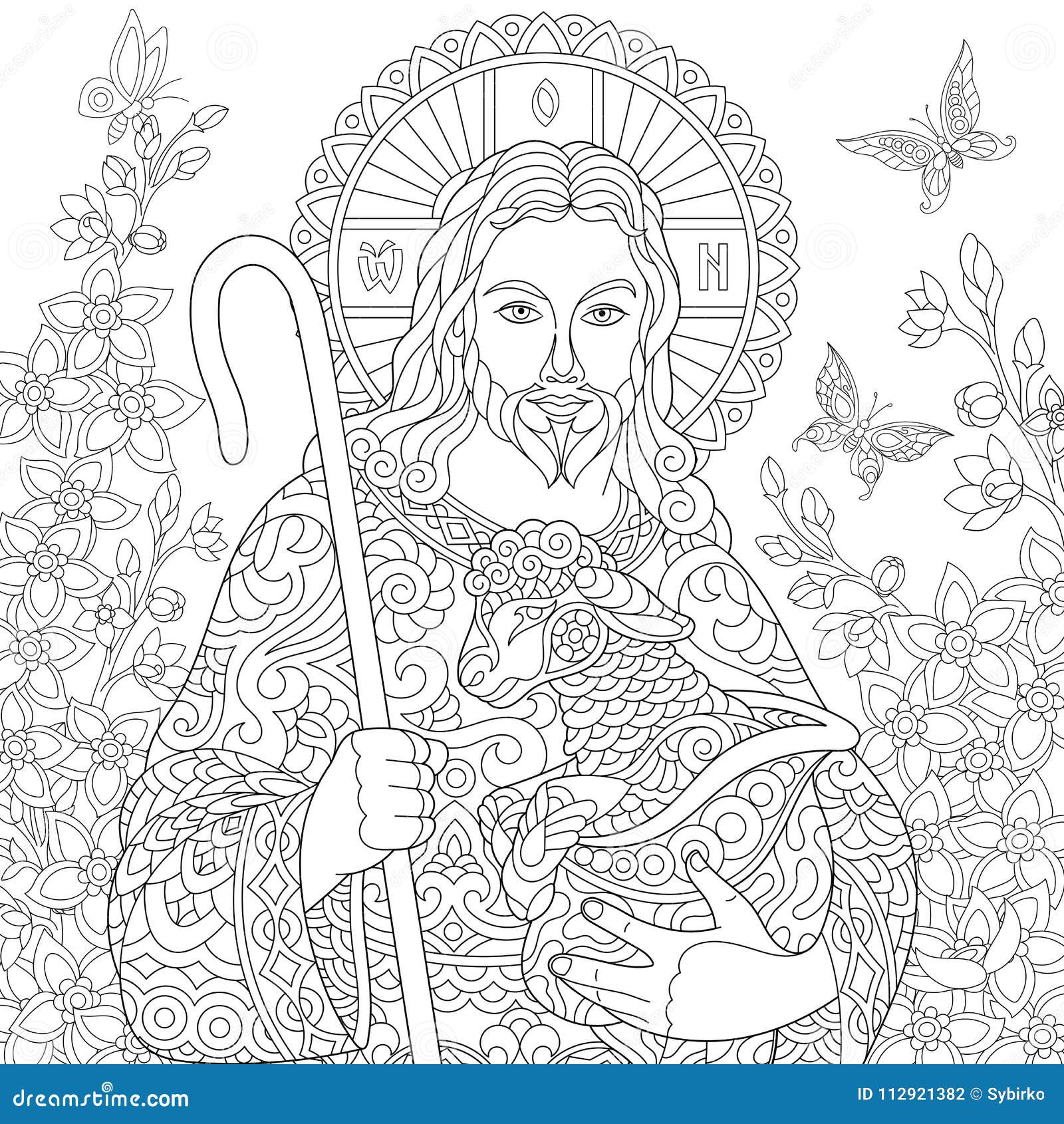 zentangle jesus christ