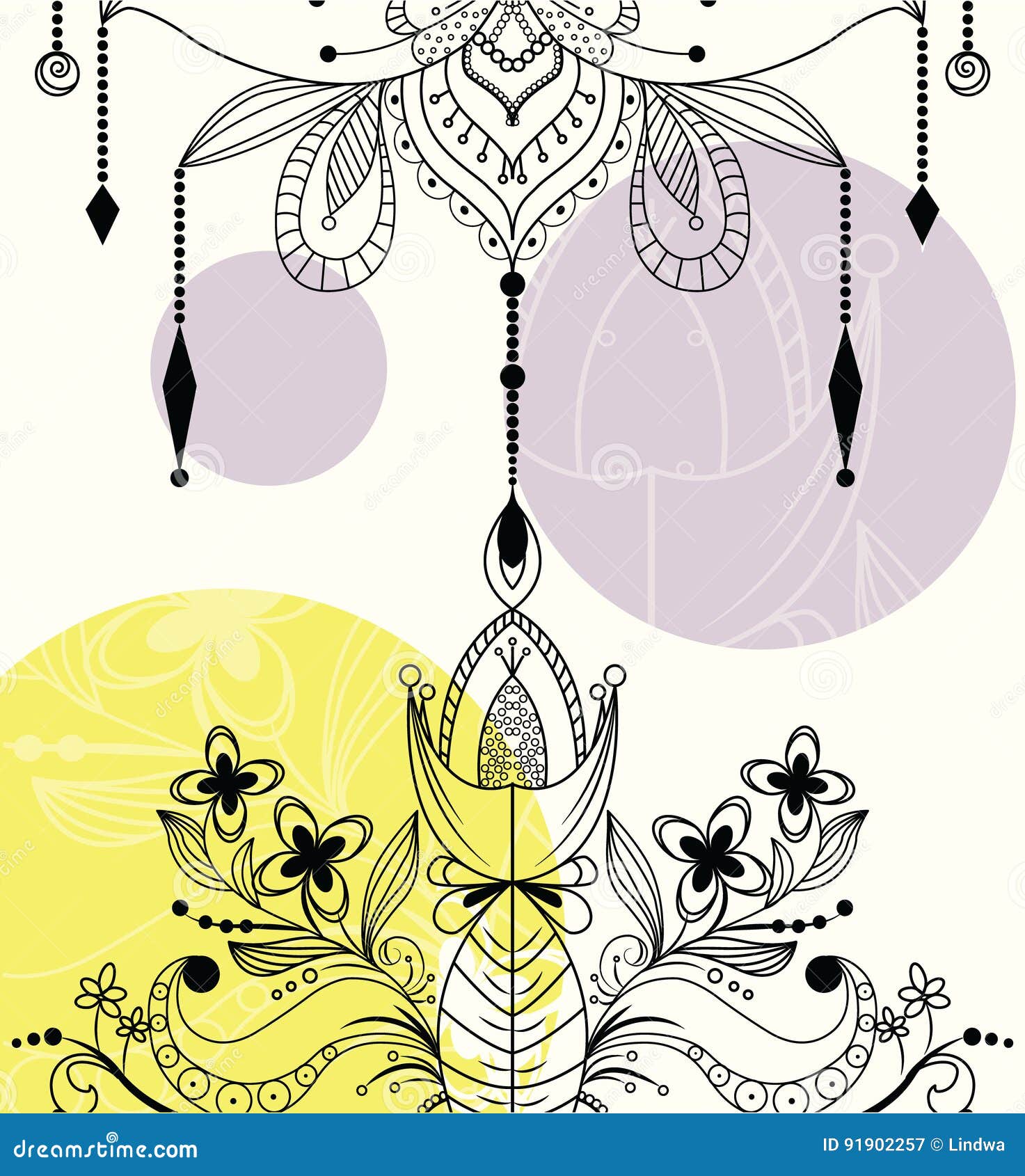 Download Zentangle Ornamental Lotus Flower Stock Vector ...