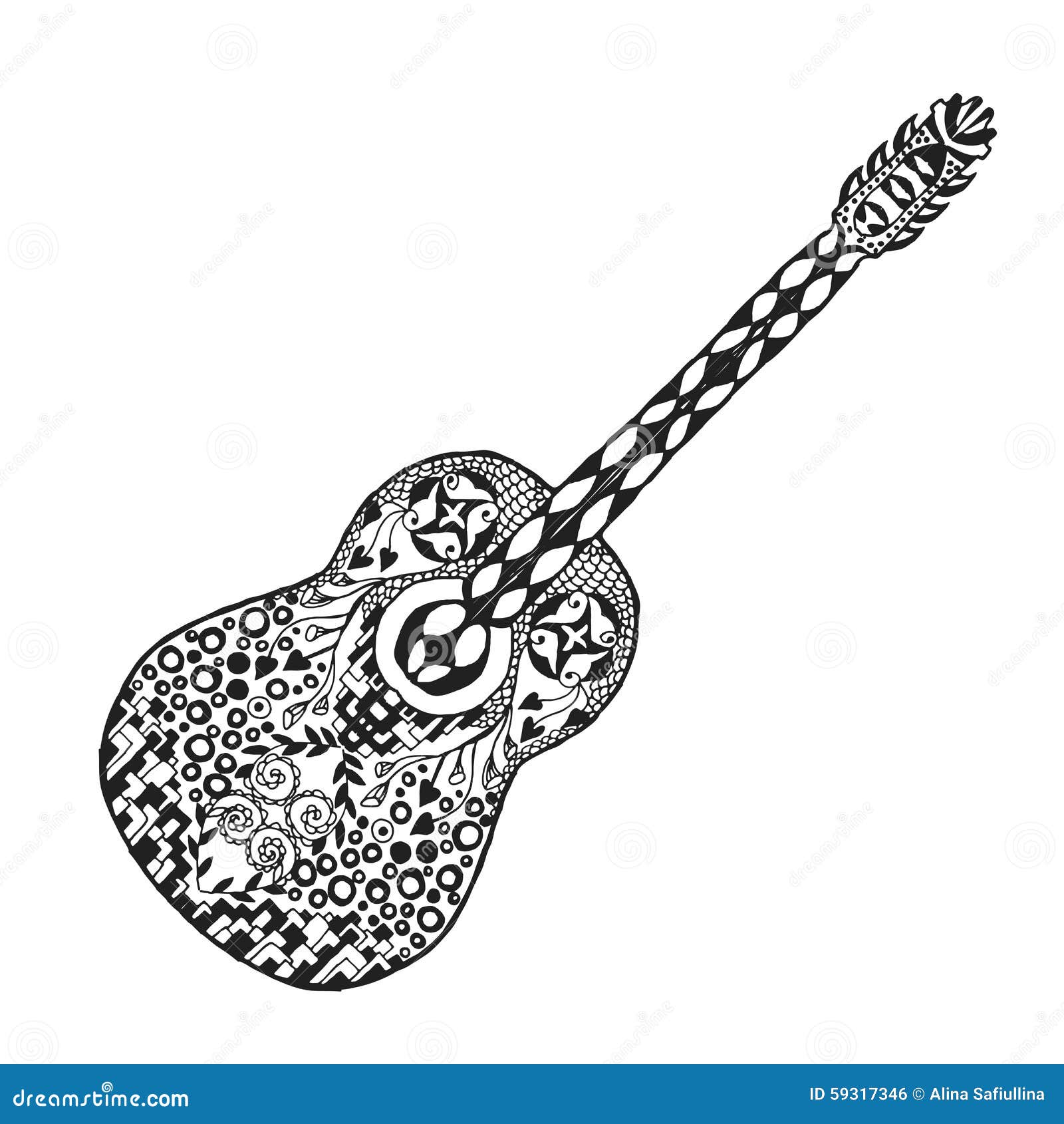 Buy Small Guitar Tattoo Online In India - Etsy India