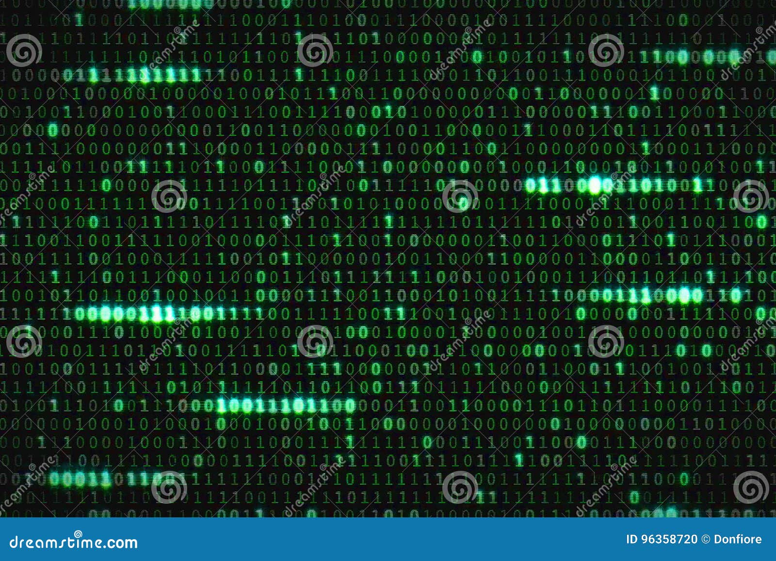 zero and one green binary digital code, computer generated seamless loop abstract motion background, new technology