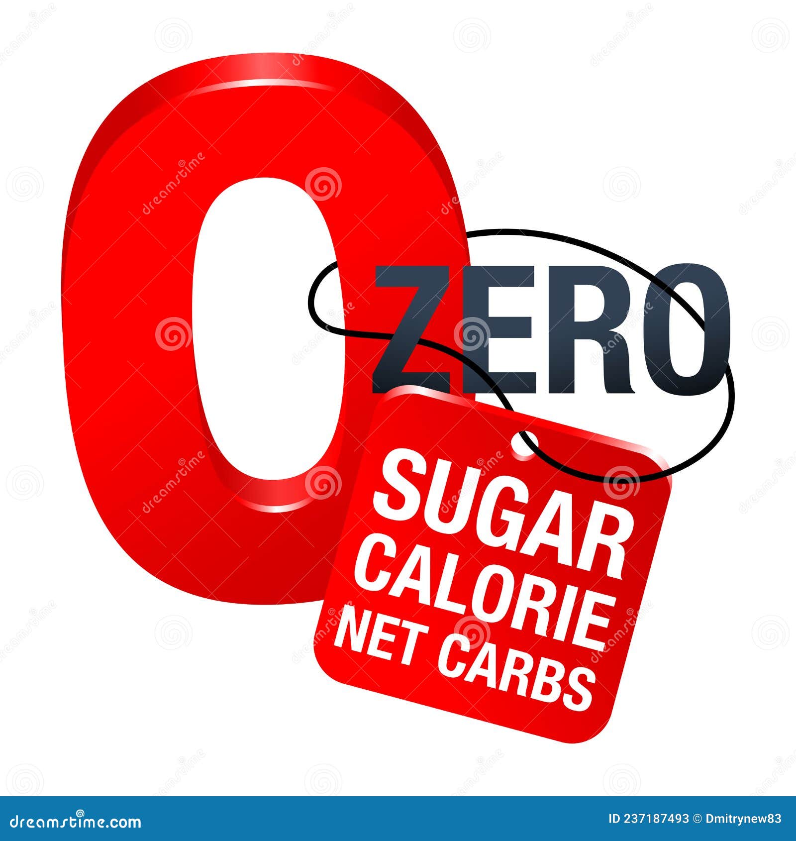 Zero calorie sign or stamp Royalty Free Vector Image