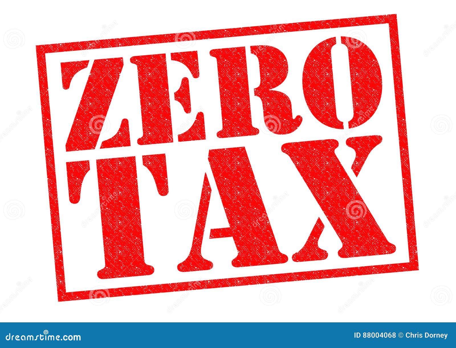 ZERO TAX stock illustration. Illustration of sign, contribution 88004068