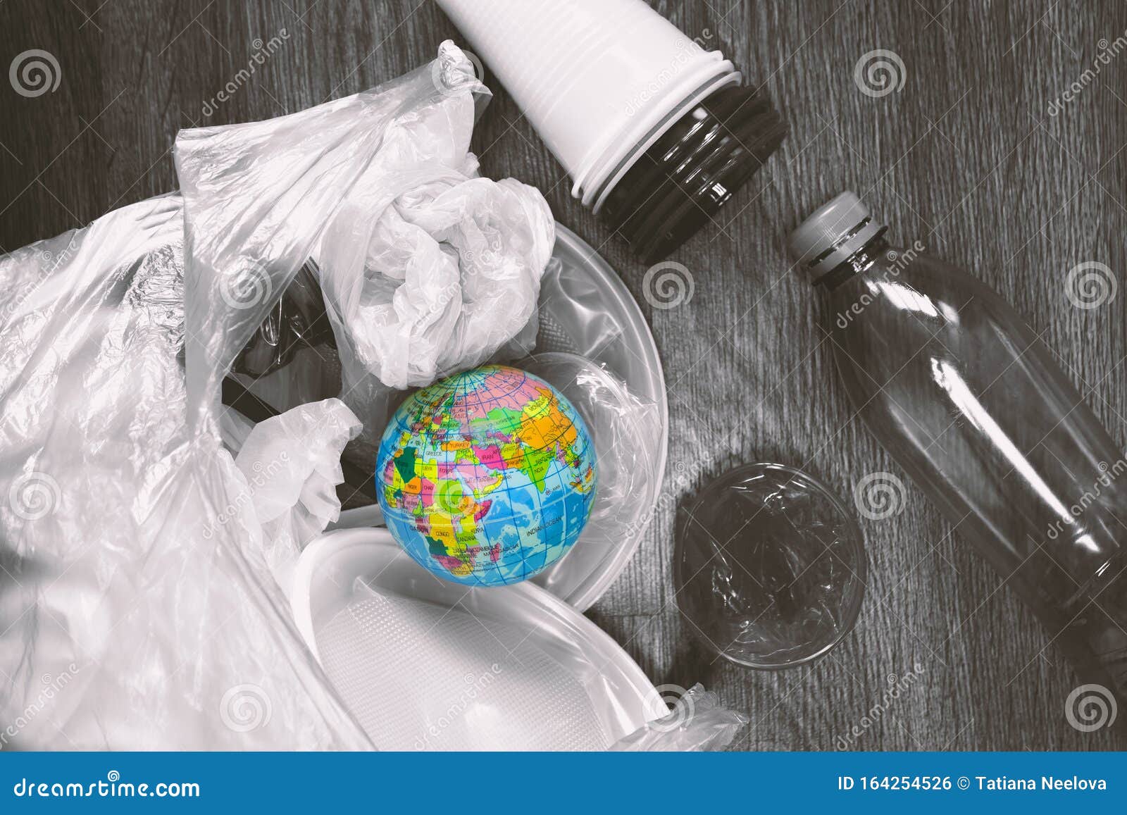 Zero Waste, Environmental Pollution. a Photo of Plastic Disposable