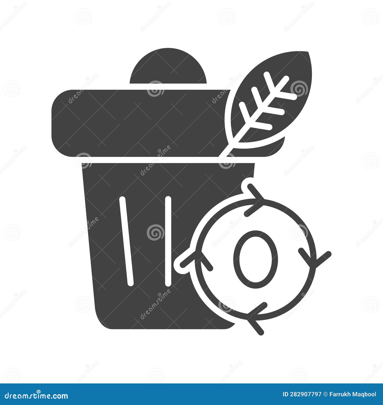 Zero Waste Icon Image. stock vector. Illustration of design 282907797