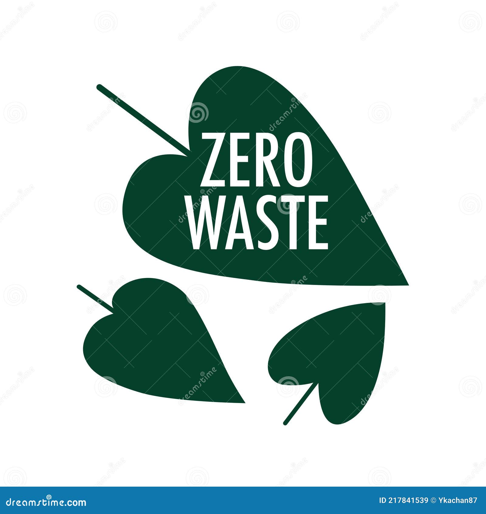 Zero Waste Logotype Isolated on White Background. Linear Icon Eco ...