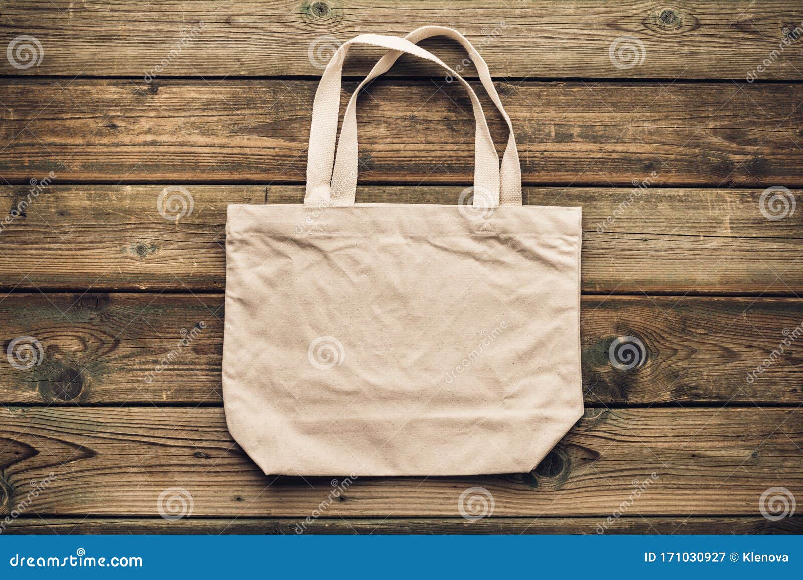 Canvas Tote Bag Eco Recycle Flat Design Isolated On White