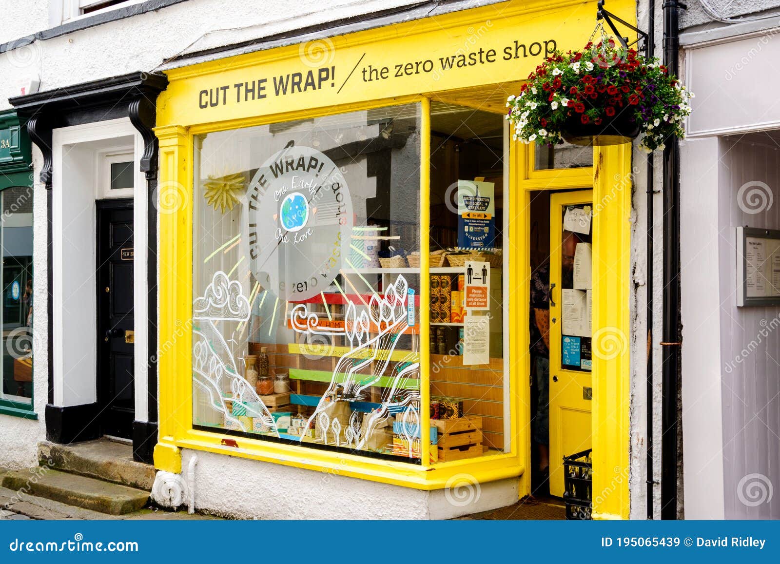 Zero Waste Shop Front in Ulverston Cumbria UK Editorial Stock Image