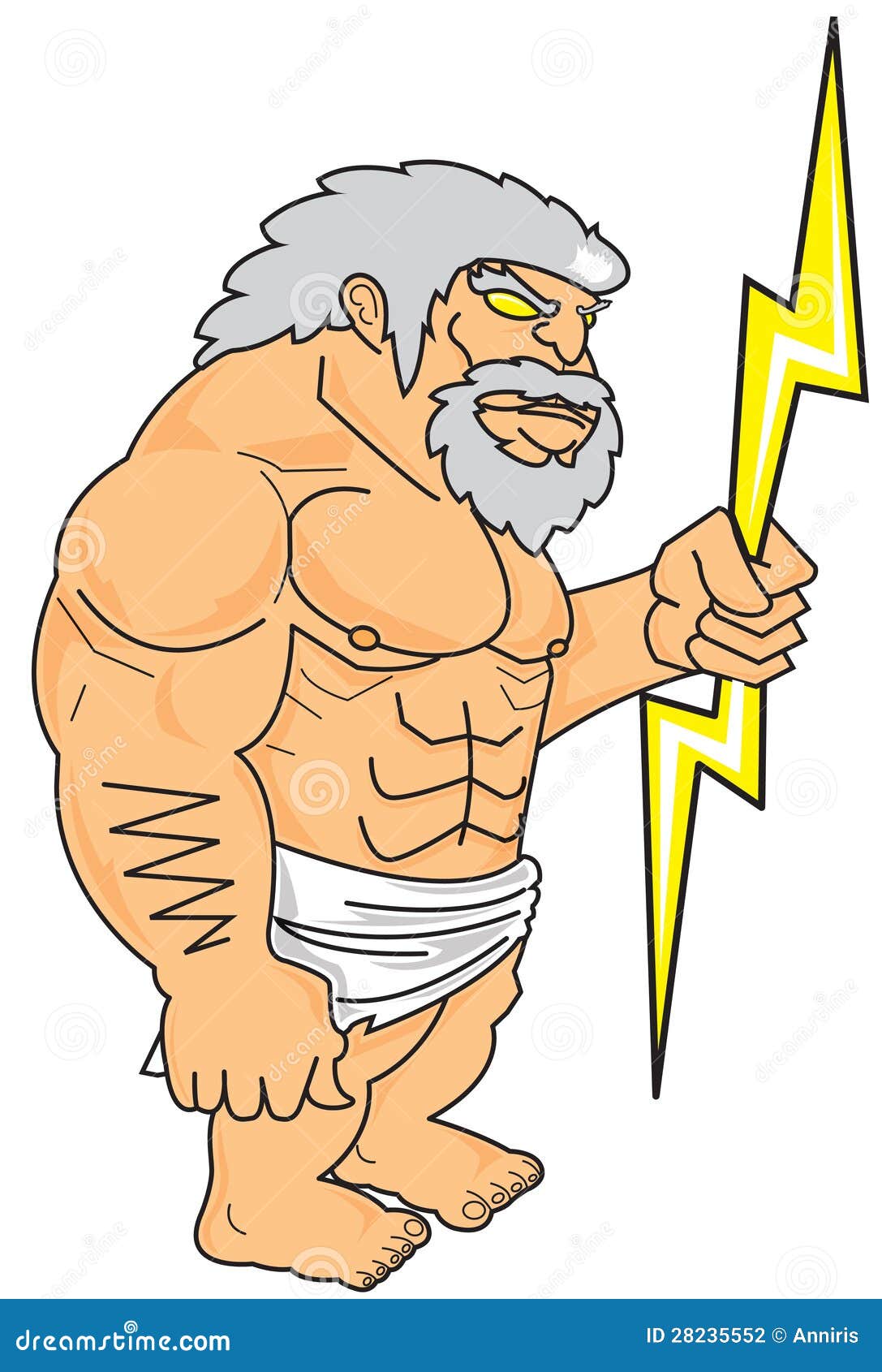 Zeus stock vector Illustration of fantasy hero action 28235552