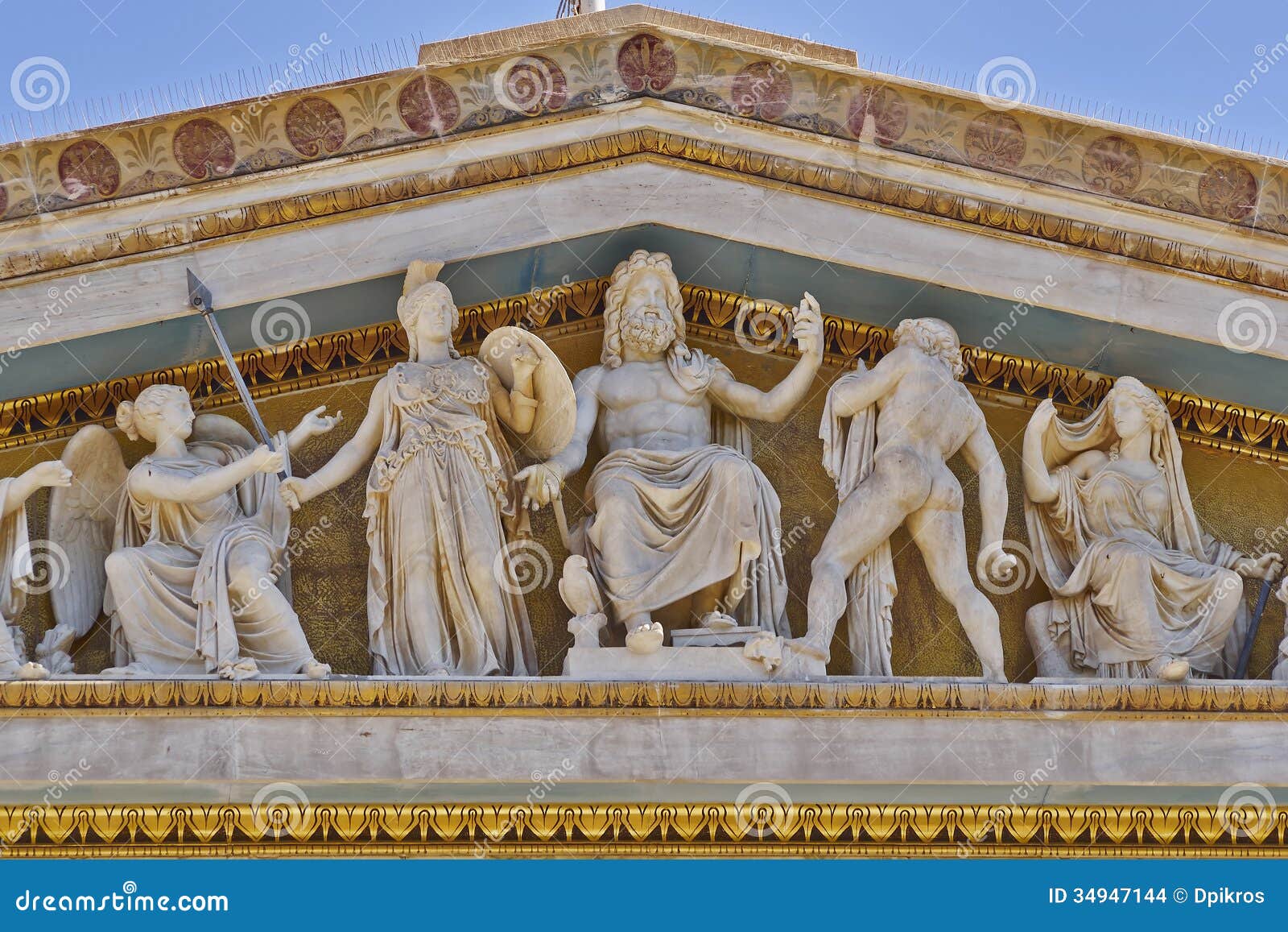 zeus, athena and other ancient greek gods and deities