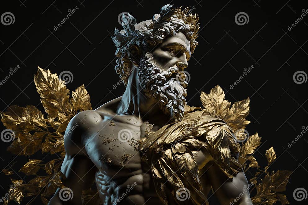 Zeus. Historical Old and Ancient Mythology - Olympic Gods. Greek Rulers