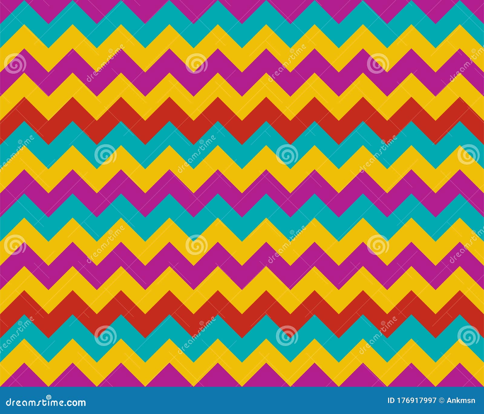 Zigzag Pattern Seamless Zig  Zag  Background Color  Vector 