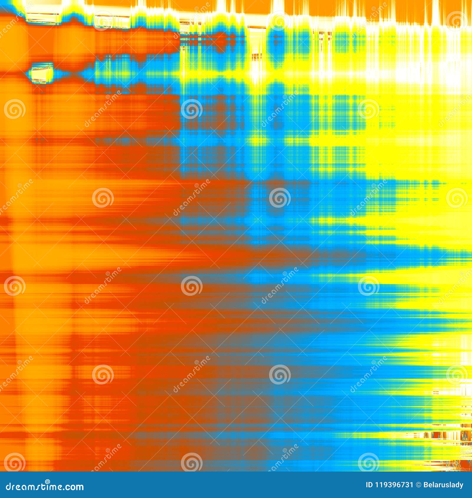 Zigzag Yellow Orange Abstract Gradient Background for Card Stock