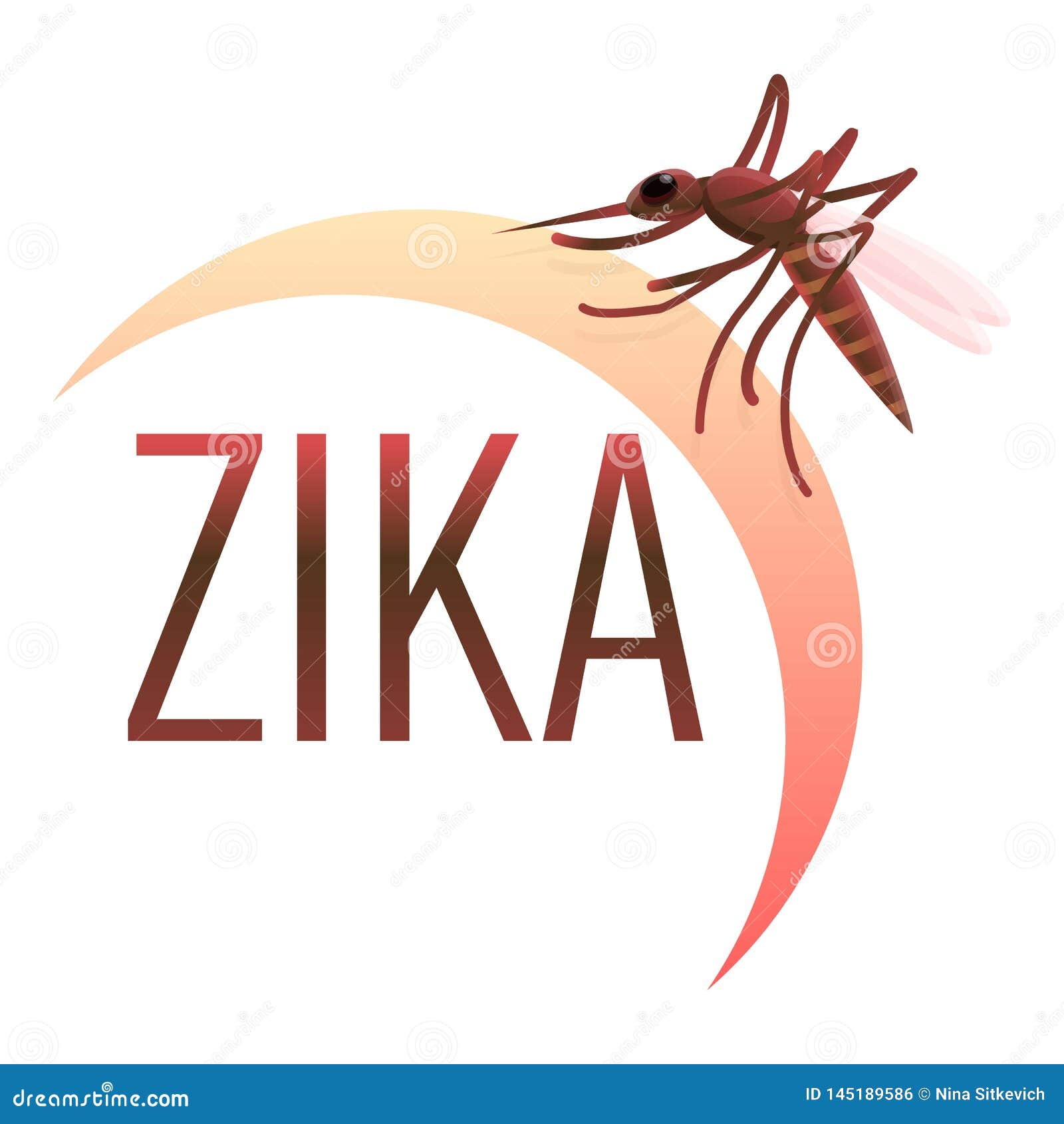 Zika Virus Icon, Cartoon Style Stock Vector - Illustration of baby
