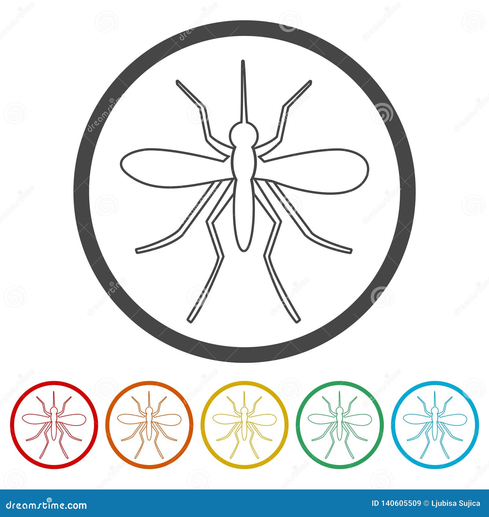 Zika wirusowe ikony ustawiać, wektorowa ikona