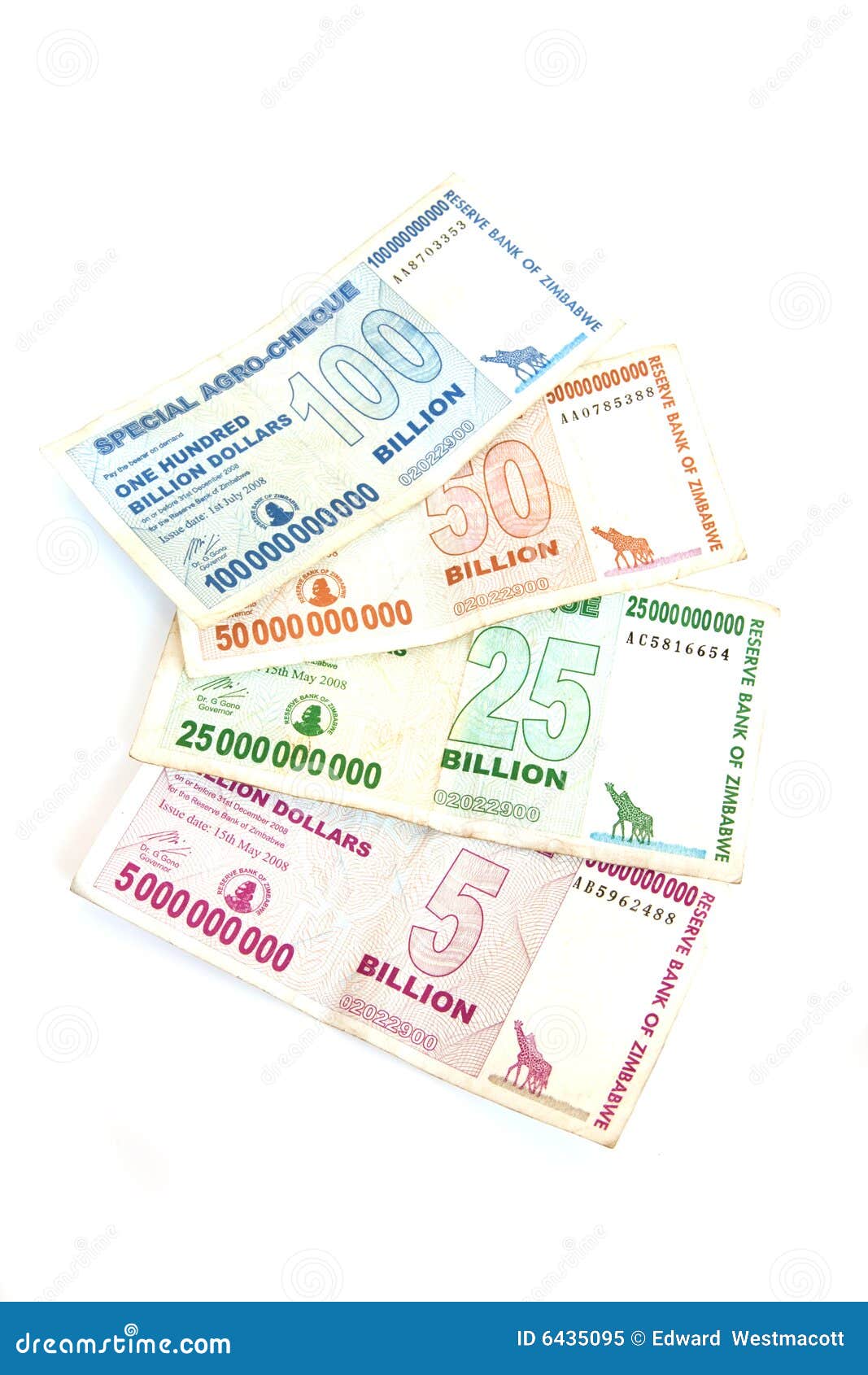 zimbabwe billion dollar notes